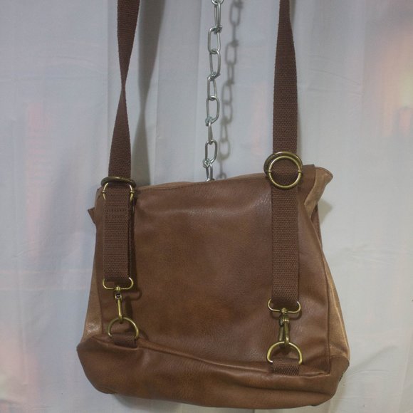 The Sak Leather Convertible Backpack Crossbody Shoulder Bag Preowned main image 6